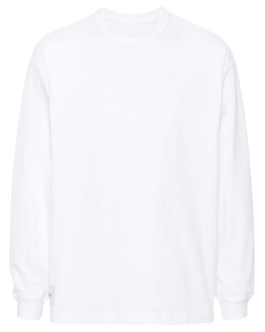T-shirt à manches longues (w)taps pour homme en coloris White