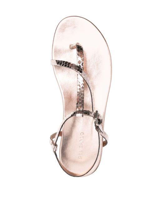 Viper flat sandals Roberto Del Carlo en coloris White
