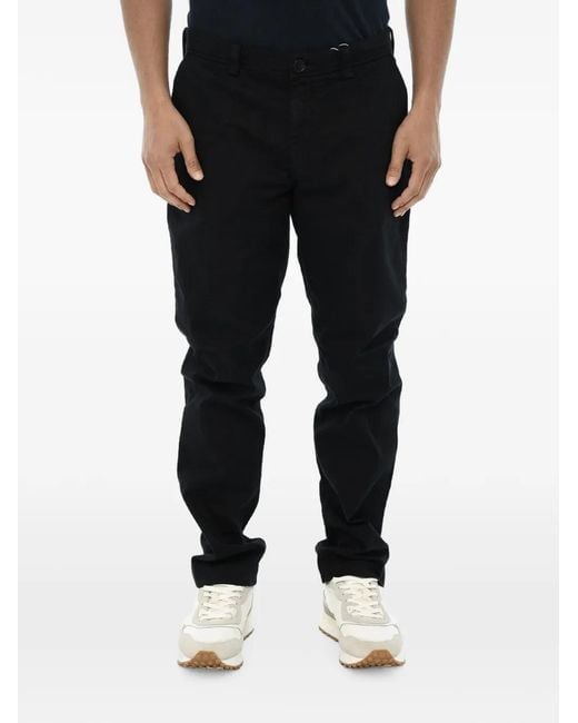 Woolrich Black Straight-Leg Stretch Trousers for men
