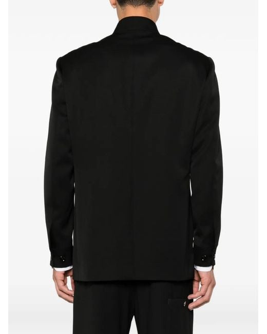 Lardini Black Blazer À Boutonnière for men