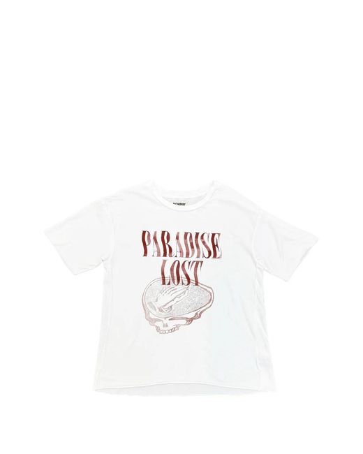 Alchemist White Printed T-Shirt for men