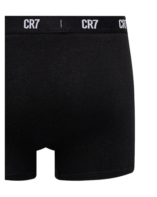 Cristiano Ronaldo CR7 Black Logo-Waistband Trunks for men