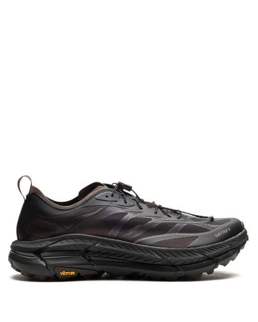Hoka One One Black X Satisfy Mafate Speed 4 Lite Sneakers