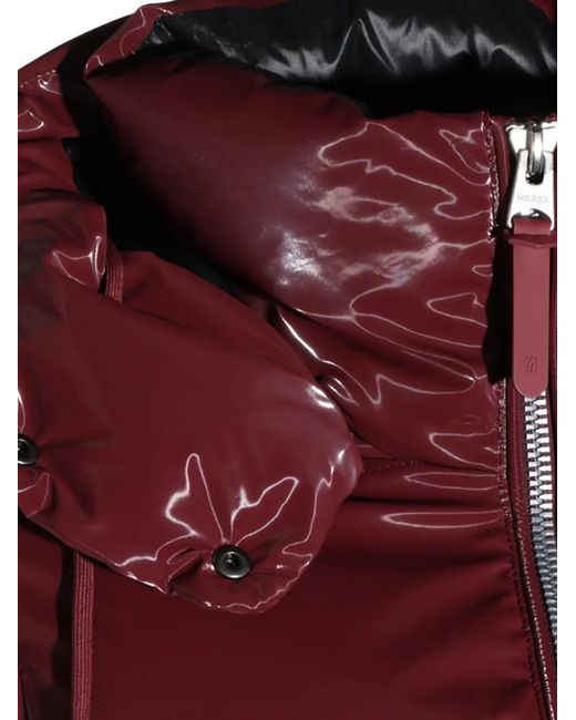 Mackage Red Glossy-Finish Padded Jacket