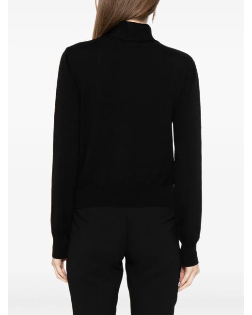 Saiid Kobeisy Black Logo-Patched Top