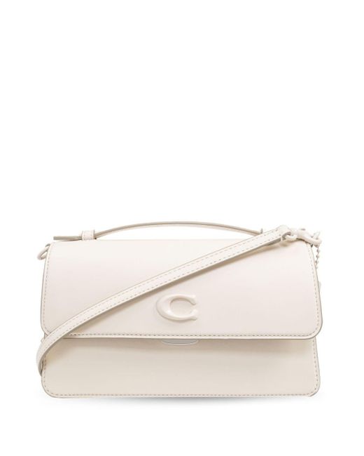 Borsa tote Juno di COACH in Natural