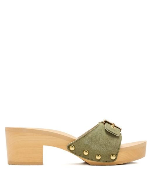 Scholl Metallic 65Mm Buckle-Fastening Studded Sandals