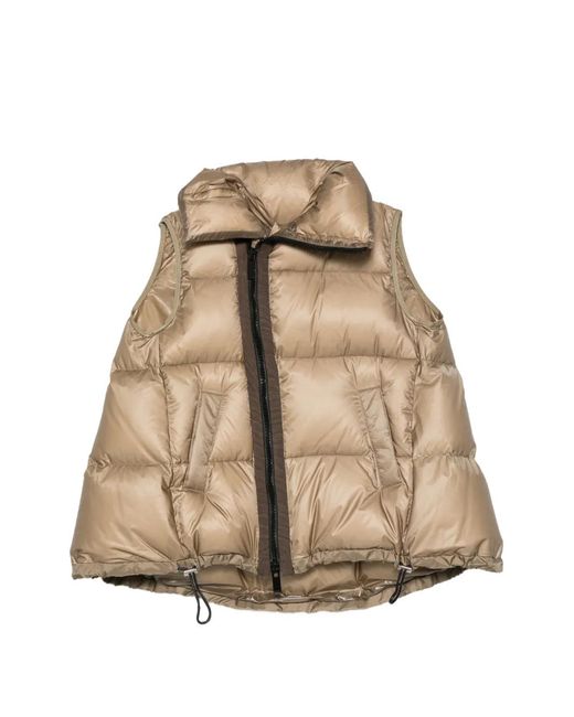 Chaleco Acolchado Sacai de color Natural