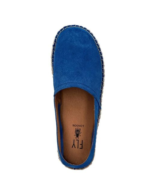 Fly London Blue Suede Espadrilles