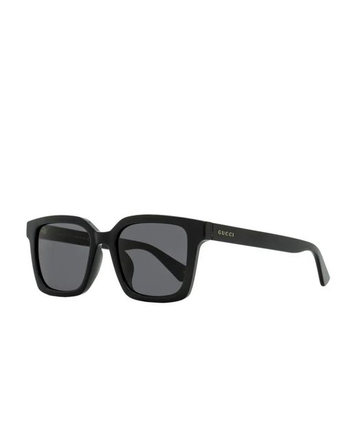 Gucci Black Logo Square-Frame Sunglasses for men