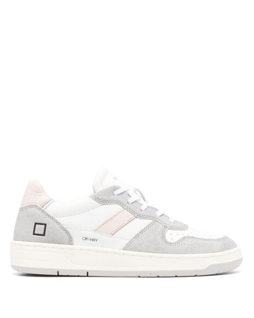 Date White Court Leather Sneakers
