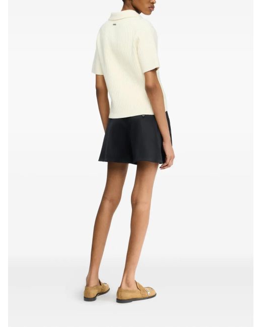 J.W. Anderson Natural Cable-Knit Polo Top