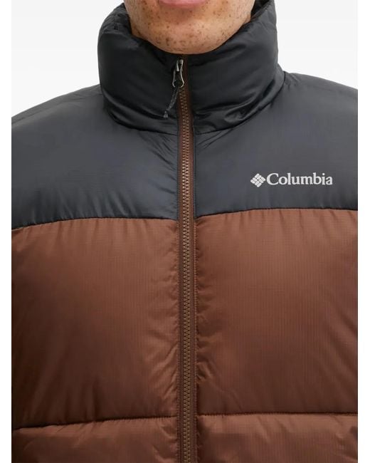 Columbia Brown Doudoune Puffect À Fermeture Zippée for men
