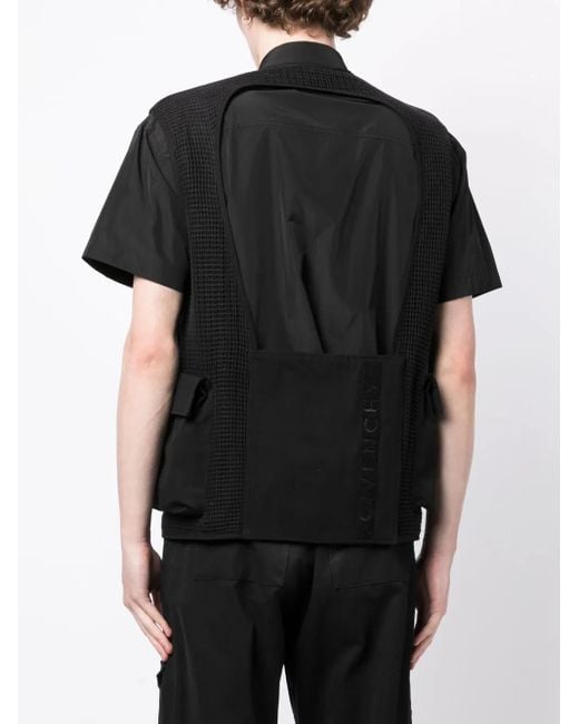 Chaleco Cargo Con Cremallera Givenchy de hombre de color Black