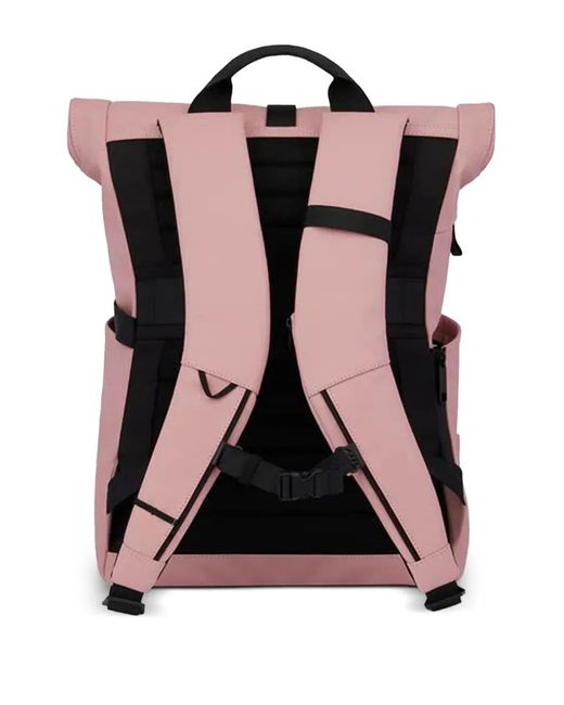 Piquadro Pink Logo-Embossed Backpack