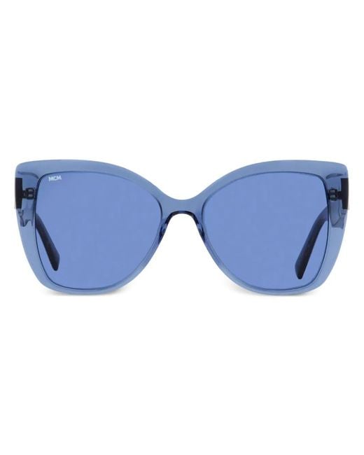 MCM Blue Butterfly-Frame Tinted Sunglasses