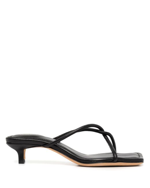 Anine Bing Suri Leather 25mm Sandals in Black | Lyst UK