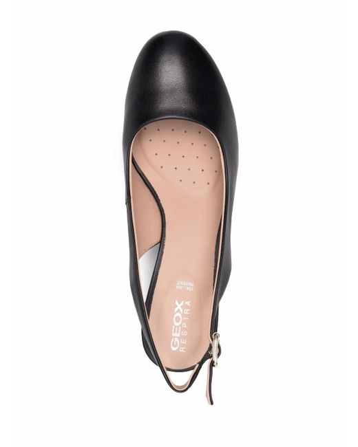 Geox Black Slingback-Pumps