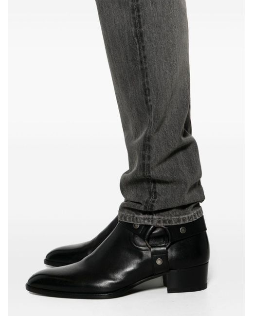 Slim-leg cotton jeans Tom Ford de hombre de color Gray