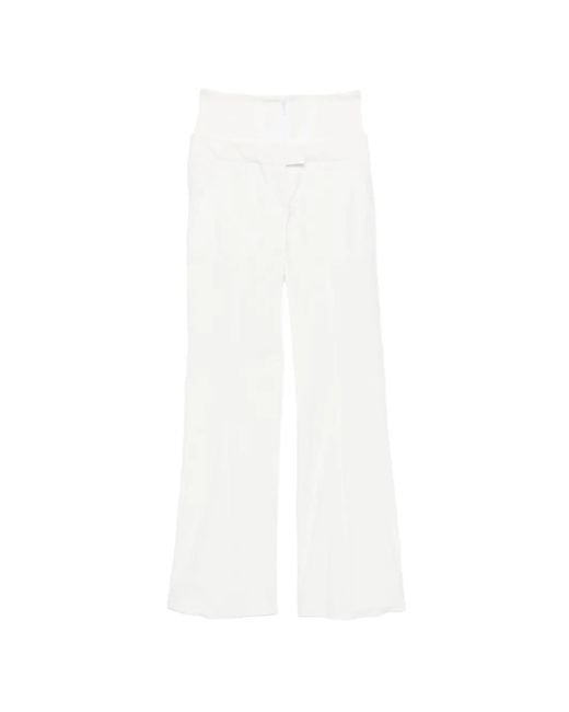 Seafarer White Straight-Leg Trousers