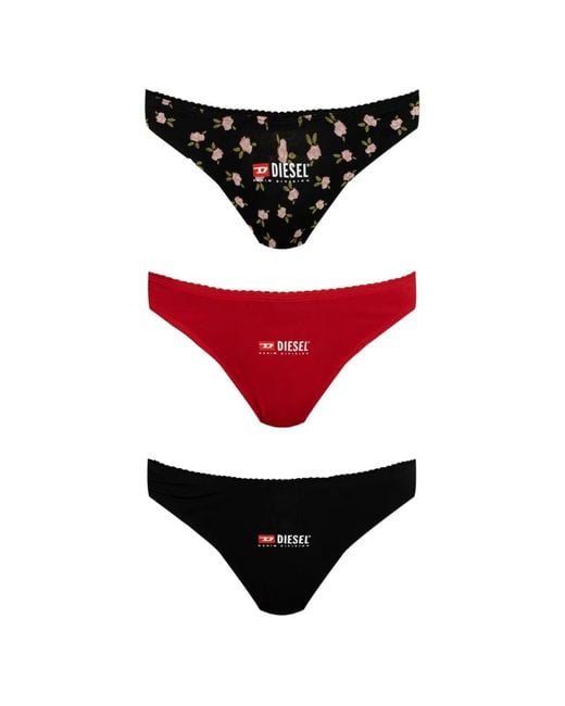 DIESEL Red Three-Pack Of Strings 'Punchy-D-Core-3Pack'