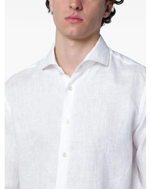 Xacus White Button Shirt for men