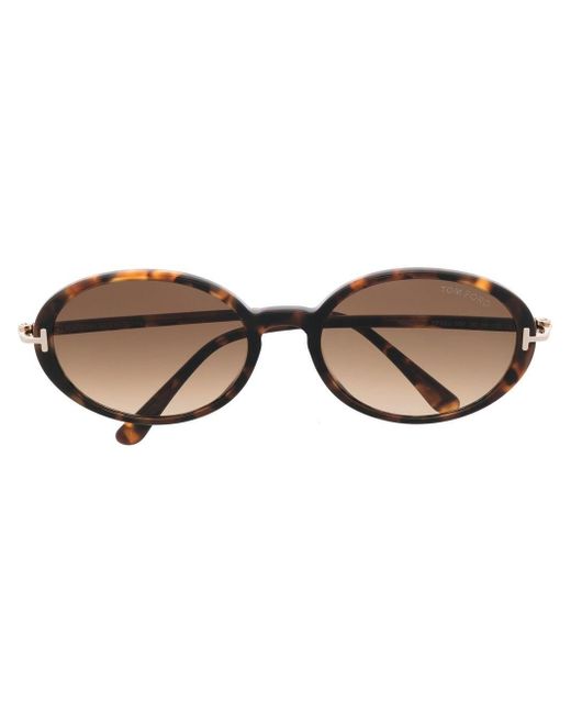 Tom Ford Brown Round-frame Sunglasses