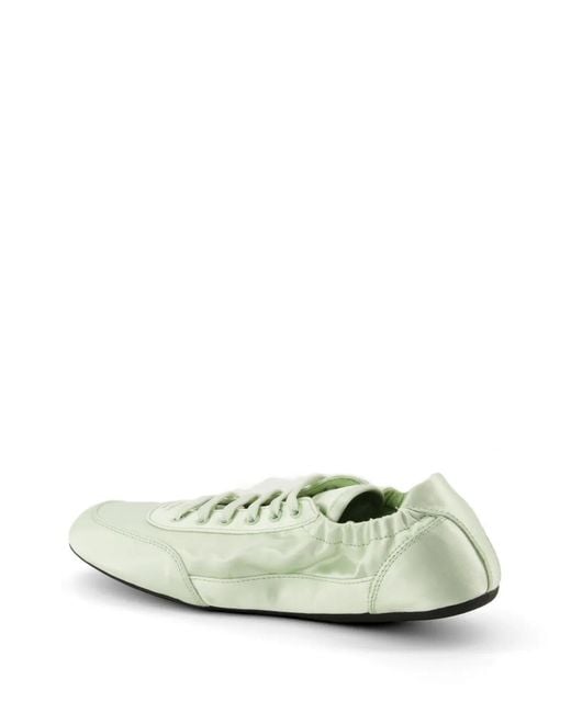 Prada White Low Top Sneakers
