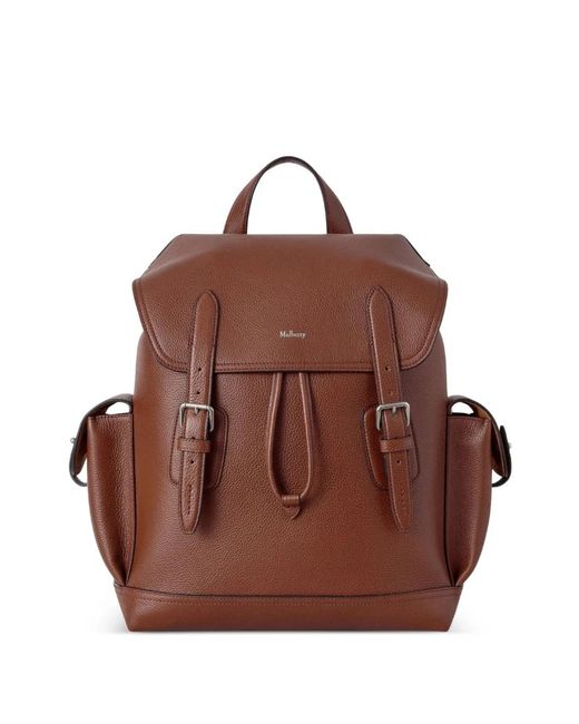 Mulberry Brown Small Heritage Leather Backpack for men