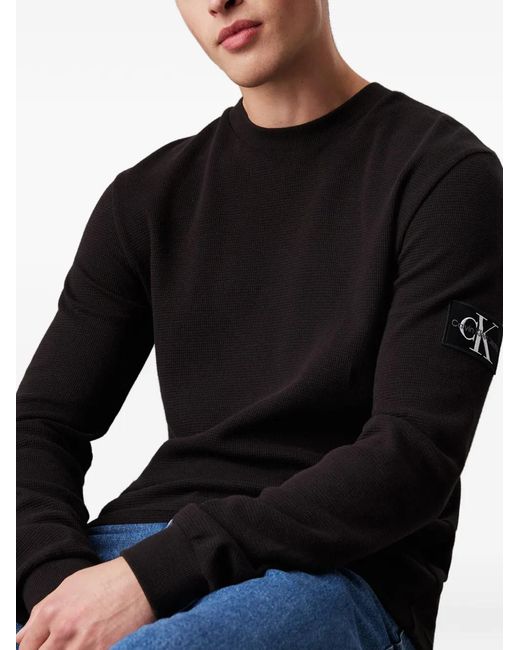 Calvin Klein Black Long Sleeve T-Shirt for men