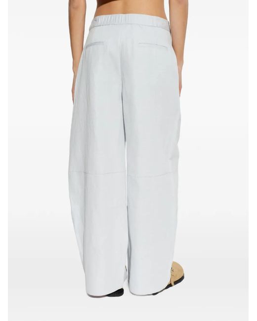 Samsøe & Samsøe White Sarokos Elasticated-Waist Trousers