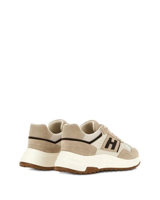 Hogan White Hyperlight Leather Sneakers for men