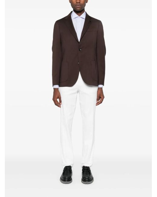Lardini White Check-Pattern Shirt for men