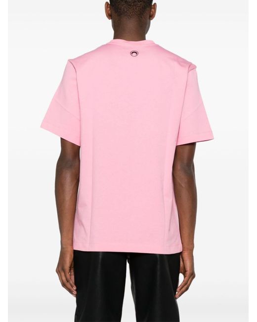 T-shirt con stampa di MARINE SERRE in Pink