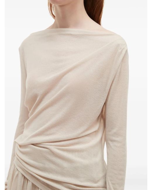 B+ AB Mini-Rok Met Ruches in het White