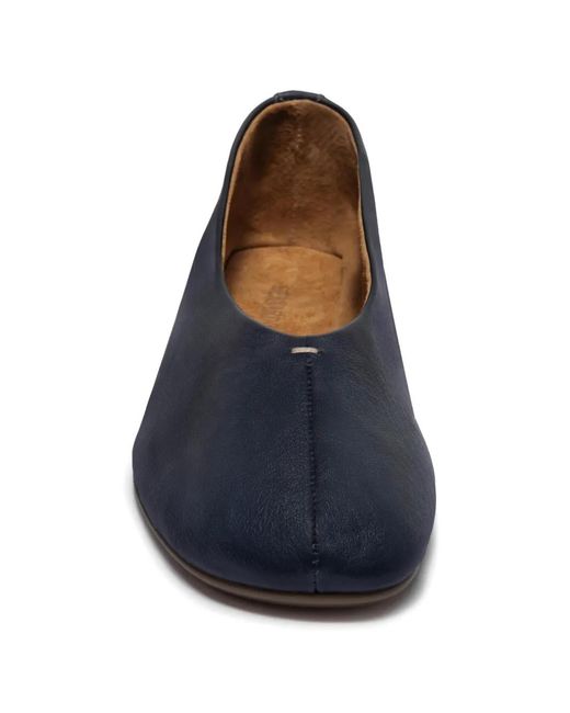 Bernardo Blue Meredith Central-Seam Ballet Flats