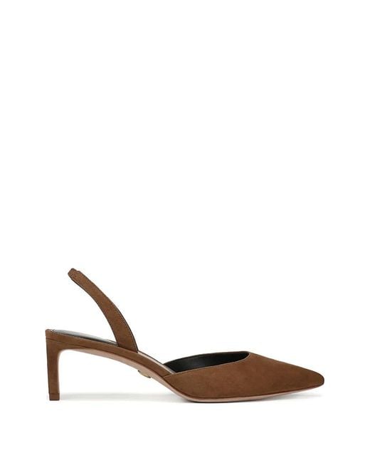 Veronica Beard White Caroline Pointed-Toe Pumps
