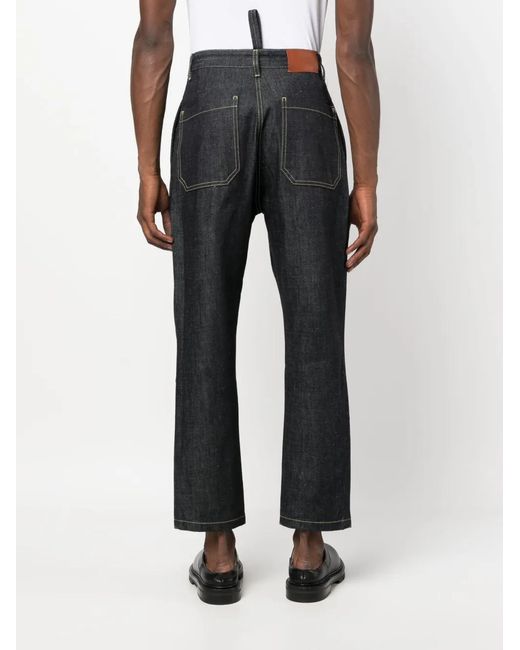 Studio Nicholson Blue Bill High-Rise Straight-Leg Jeans for men