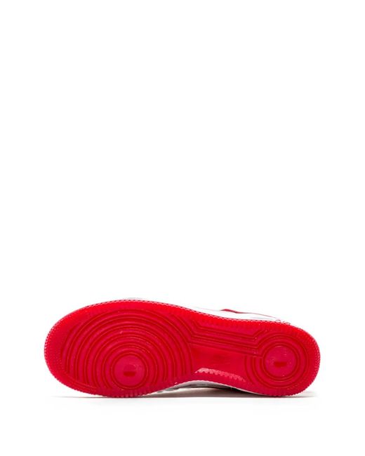 Nike Red Air Force 1 Premium Sneakers