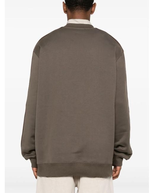Lanvin Brown Dark Cotton Jersey Sweatshirt for men