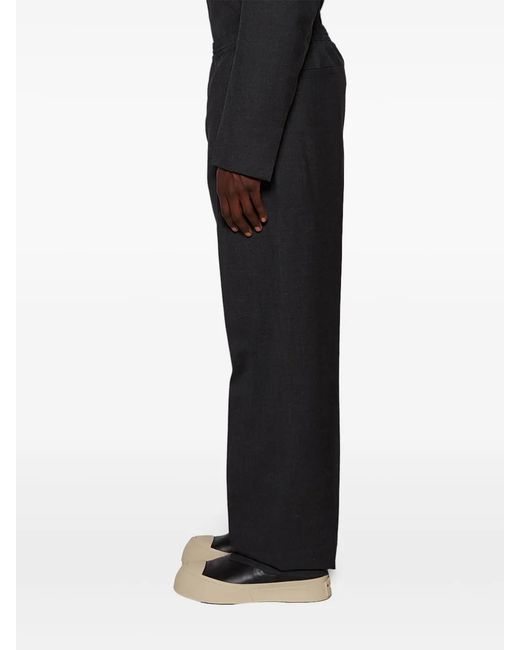 Givenchy Gray Elasticated-Waist Wool Trousers for men