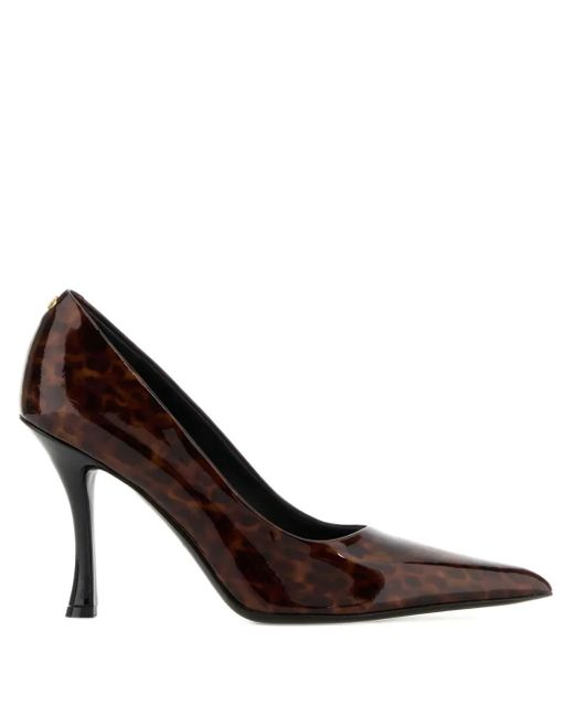 Ferragamo Brown 95Mm Elydea Pumps