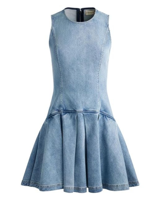 Robe Courte Adley En Jean Alice + Olivia en coloris Blue