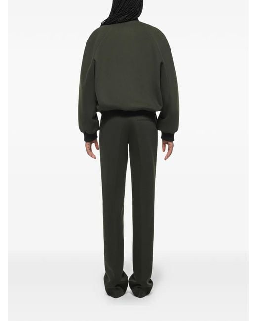 Anouki Green Zip-Up Bomber Jacket