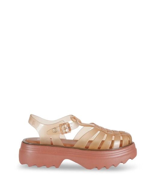 Melissa Pink Cage Platform Sandals