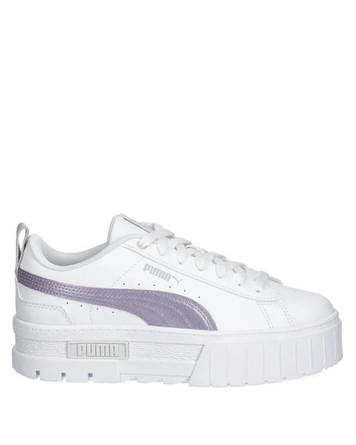 PUMA White Mayze Glow-Up Sneakers