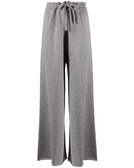 Jil Sander Gray Drawstring-waist Cashmere Trousers