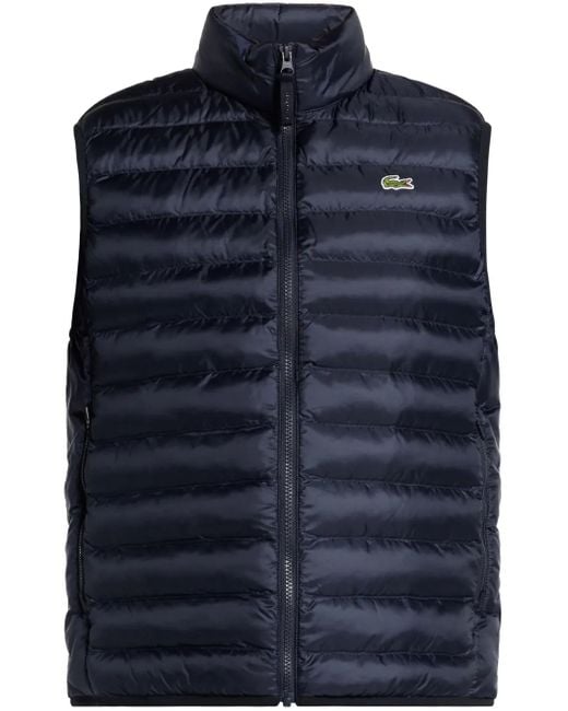 Lacoste Blue Padded Gilet for men