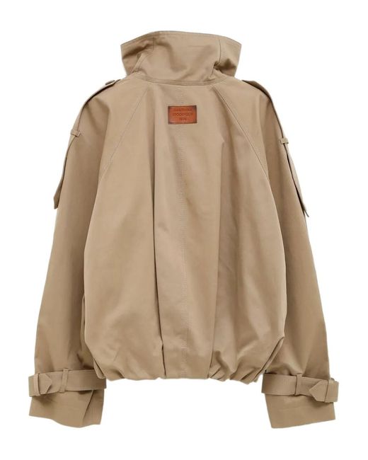 Acne Natural Belted Buttoned Coat