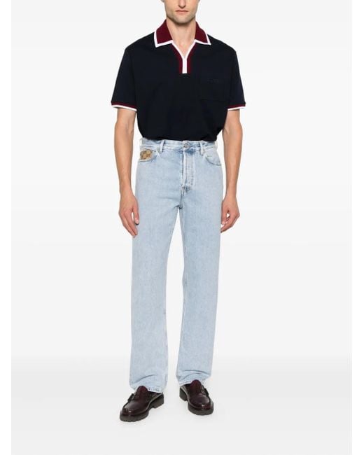 Gucci Blue Gg Insert Jeans for men